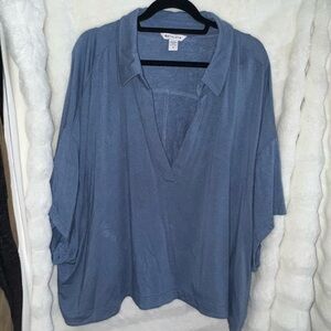 Athleta Light Blue Knit Top